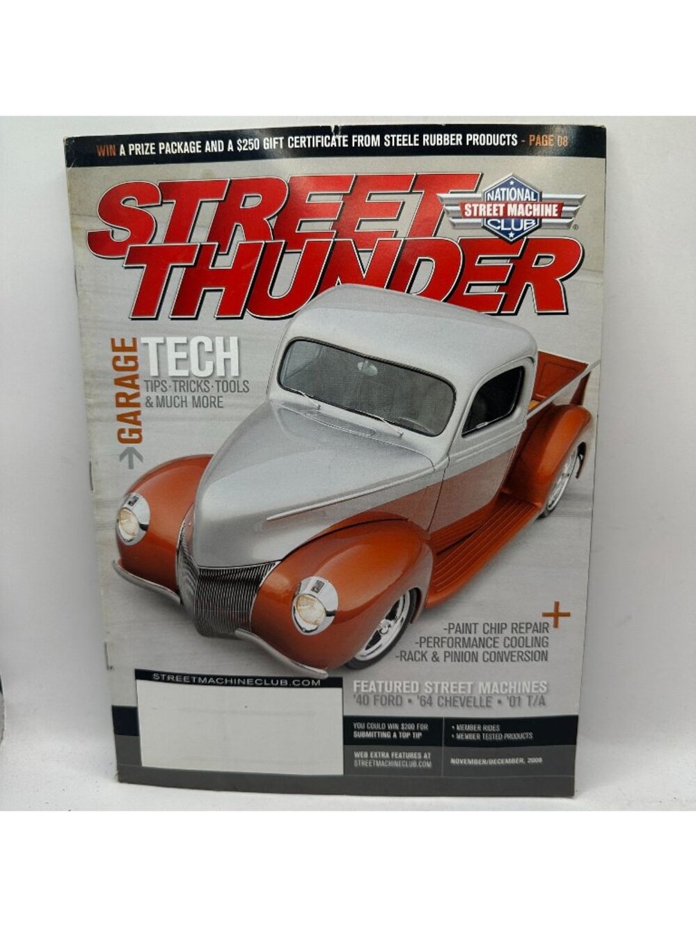 Street Thunder Magazine November December 2008 Garage Tips Street Machines